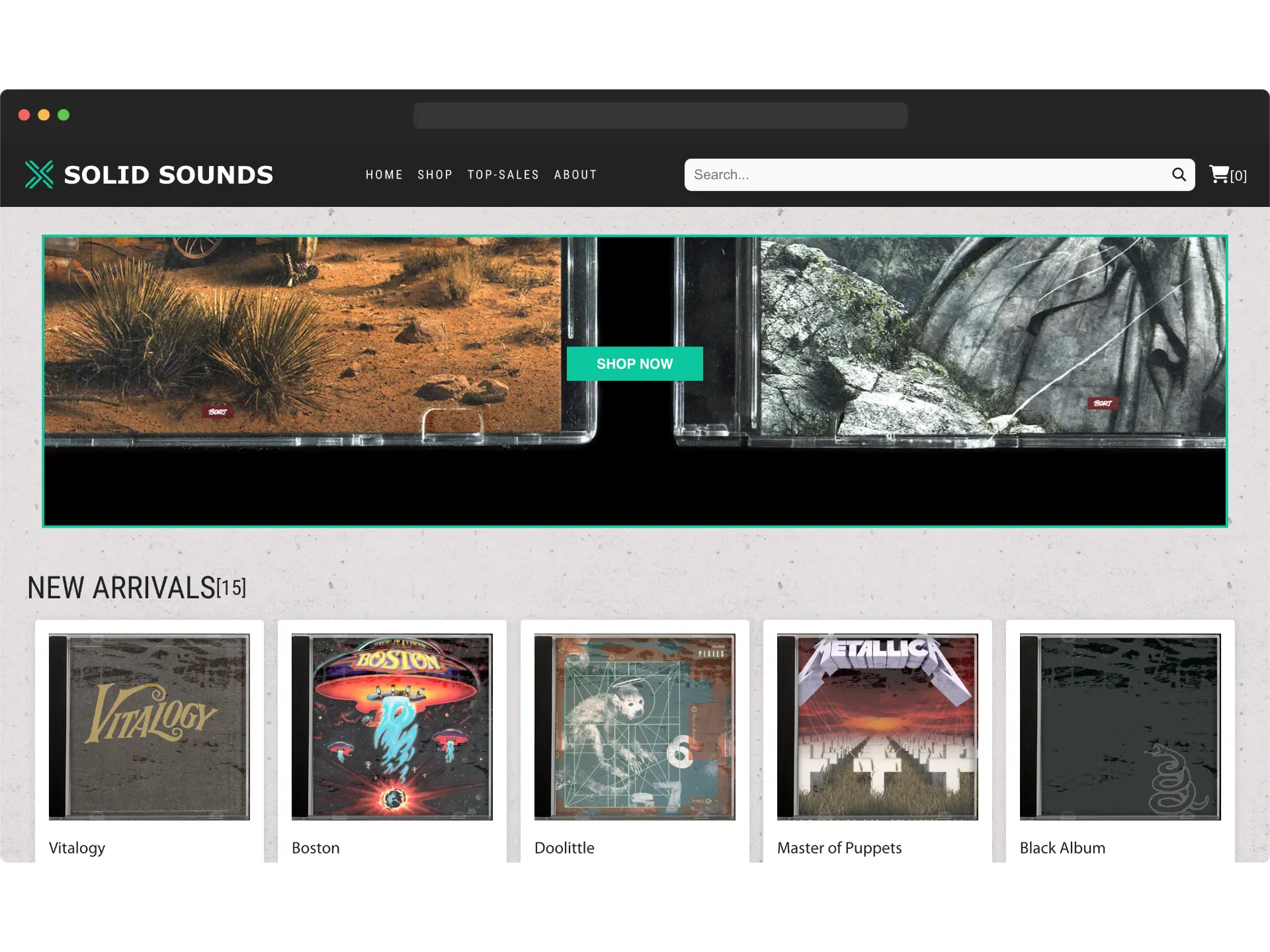 Desktop preview image of Dynamic store