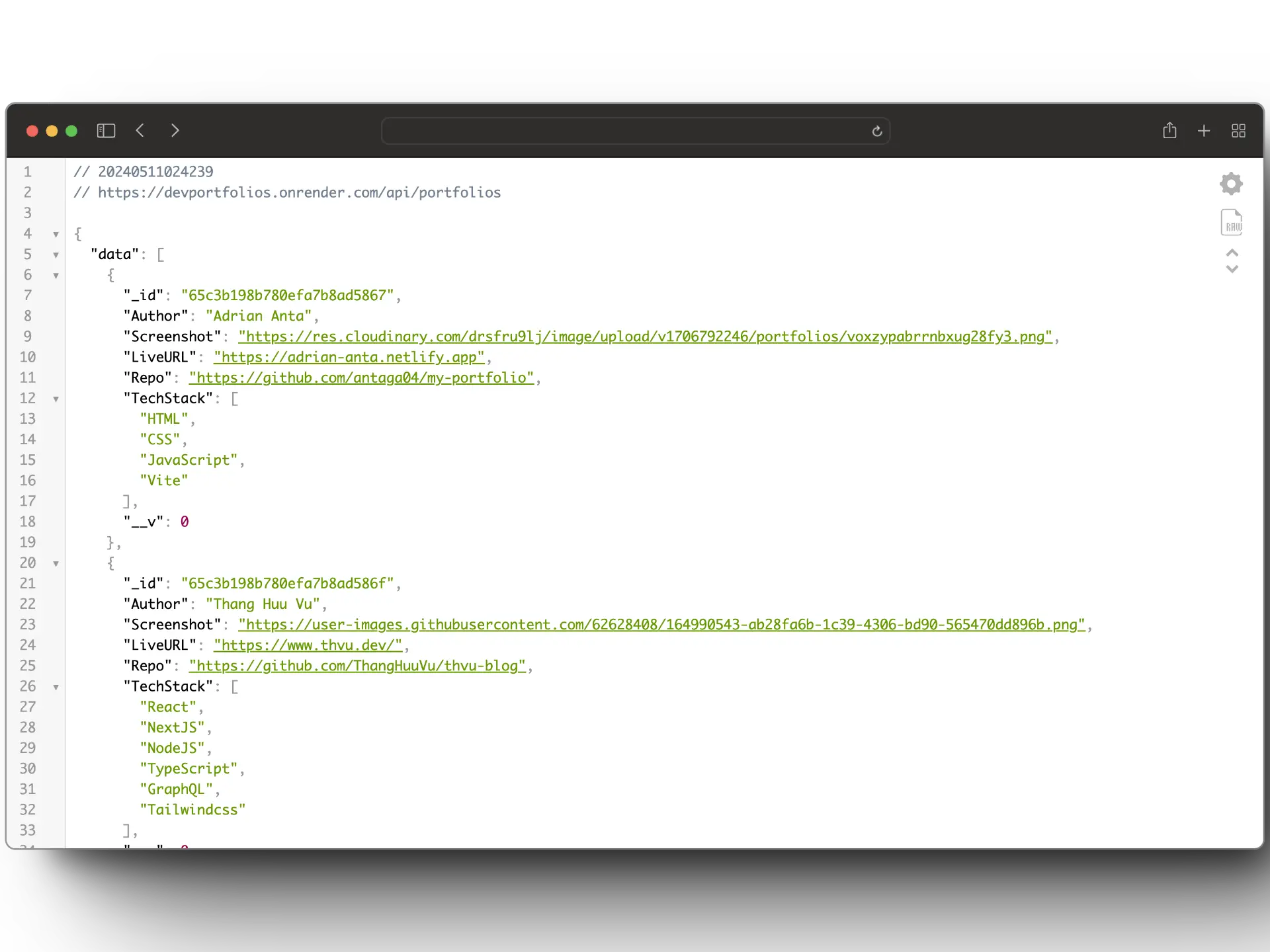 Desktop preview image of Rest API